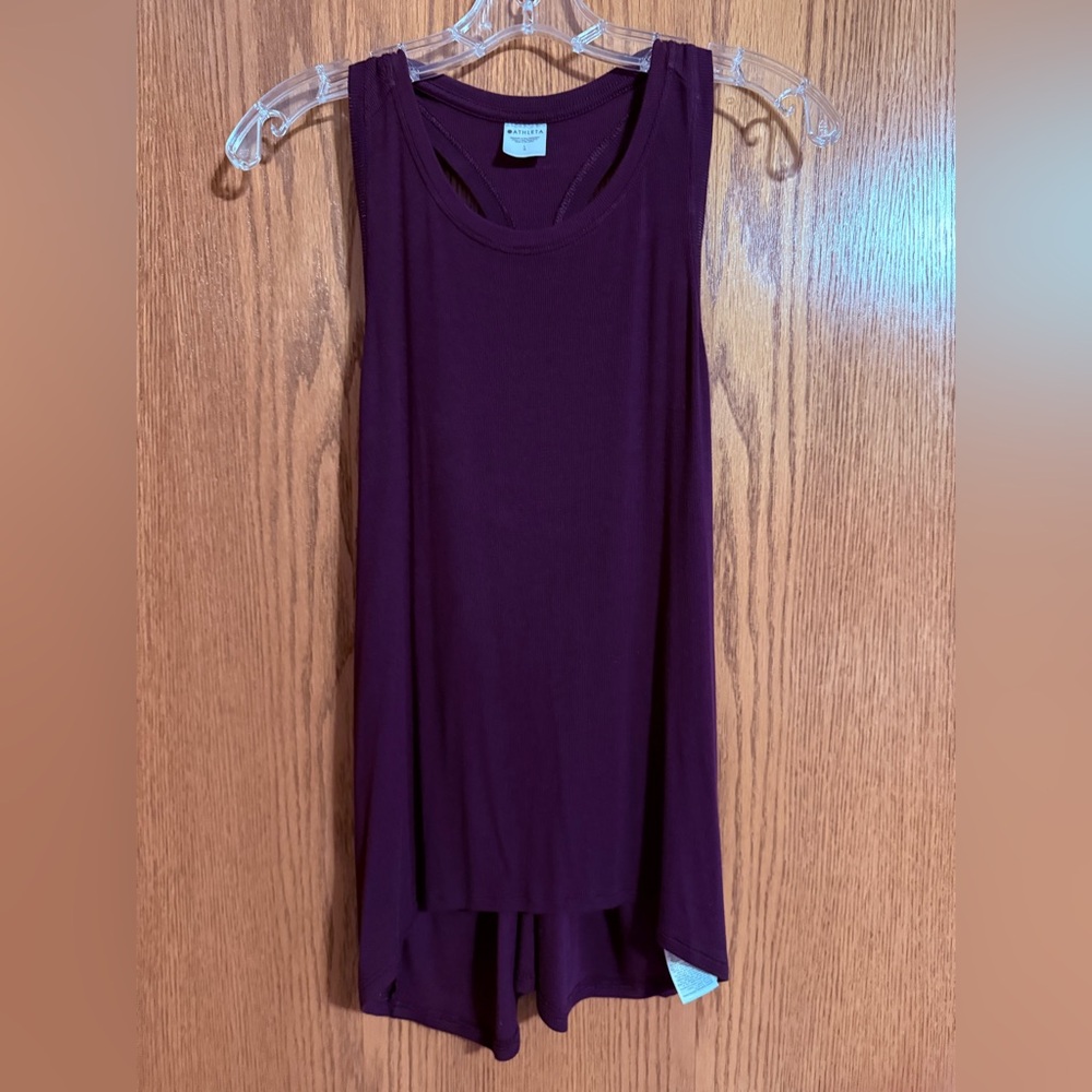 Athleta Maroon Racerback Tank Top
